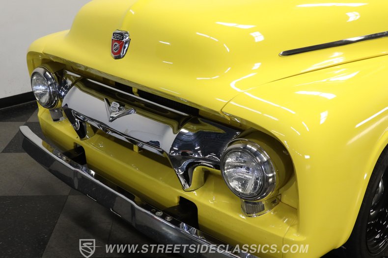 Ford-F-100-1954-Yellow-Tan-14