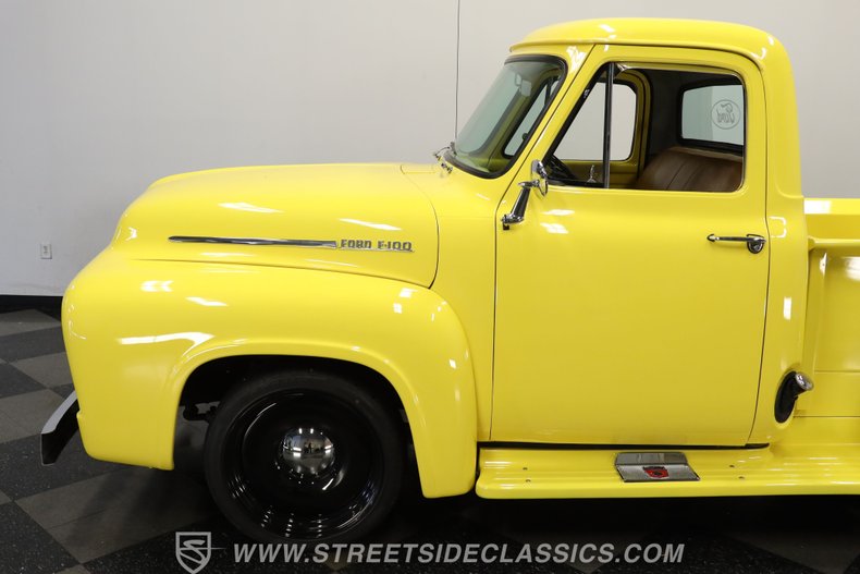 Ford-F-100-1954-Yellow-Tan-18