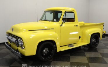 Ford-F-100-1954-Yellow-Tan-4