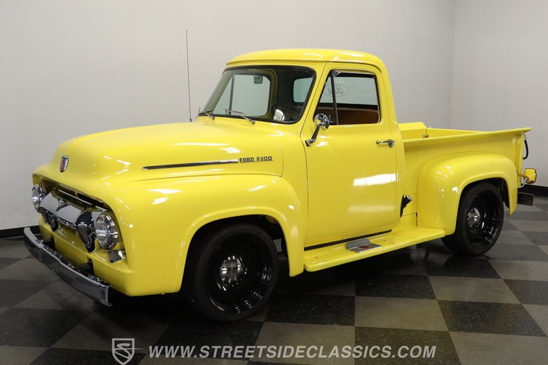Ford-F-100-1954-Yellow-Tan-4