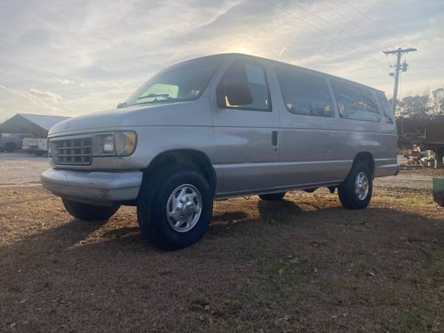 Ford-e350-15-passenger-van-1993-grey-1