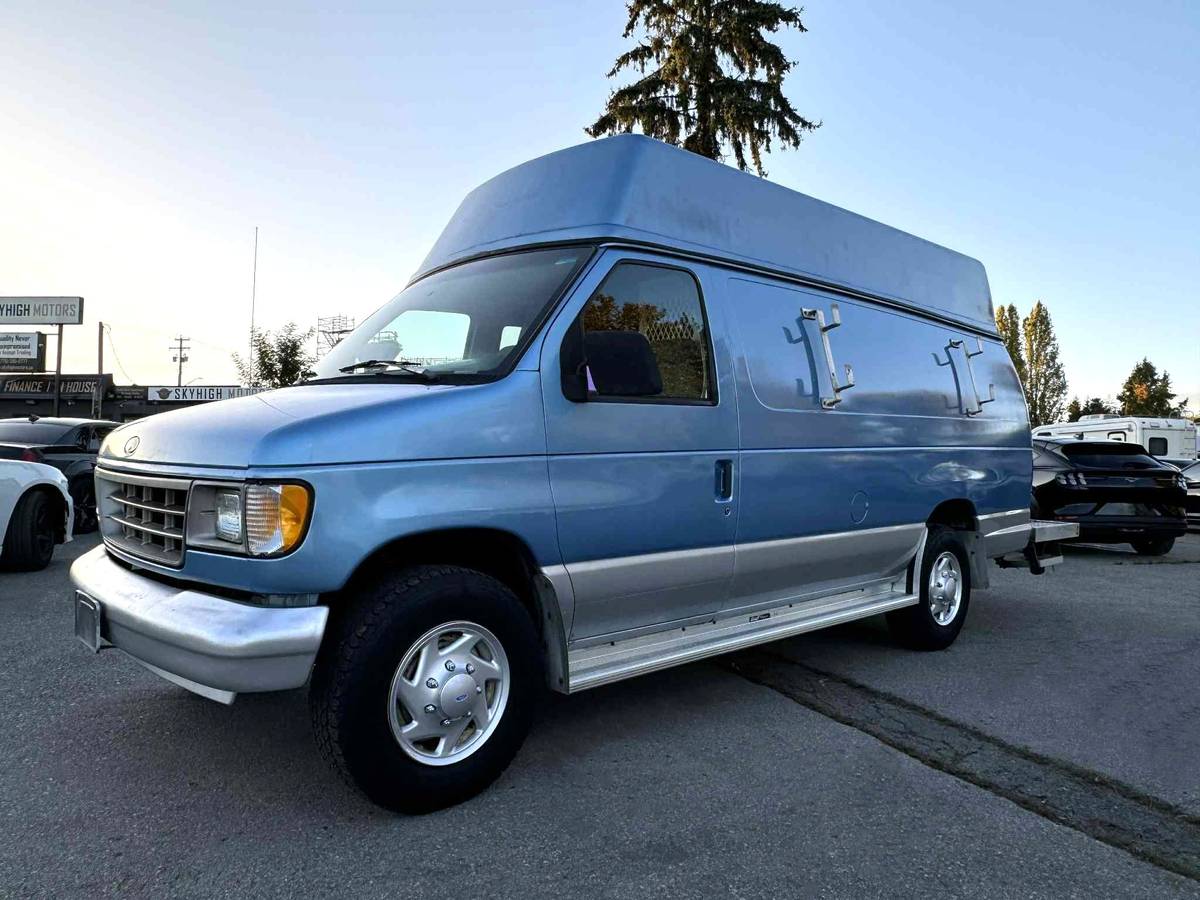 Ford-econoline-e250-high-roof-1993-blue-1