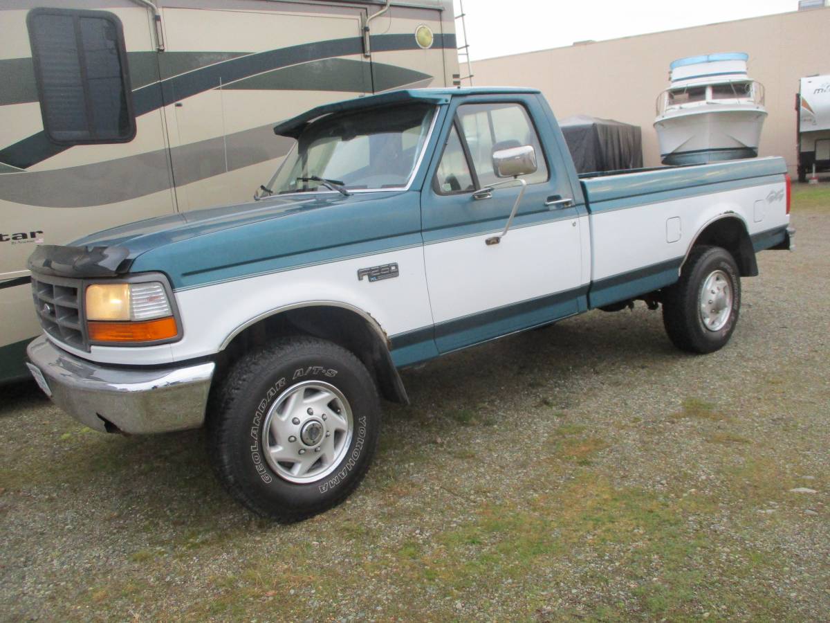 Ford-f250-4x4-1995-green