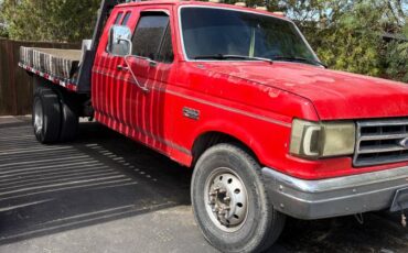Ford-f350-7.3idf-diesel-1989-red-1