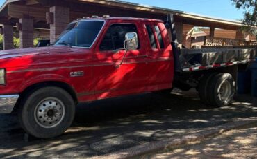 Ford-f350-7.3idf-diesel-1989-red