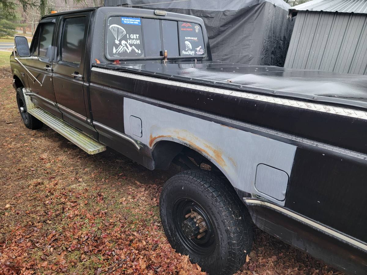 Ford-f350-crew-cab-diesel-1993-black-2