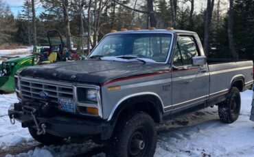 Ford-f350-diesel-1984-silver-1