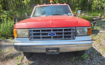 Ford-f350-dually-diesel-1990-red