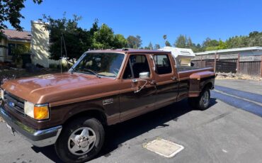 Ford-f350-super-duty-crew-cab-diesel-1990-brown-2