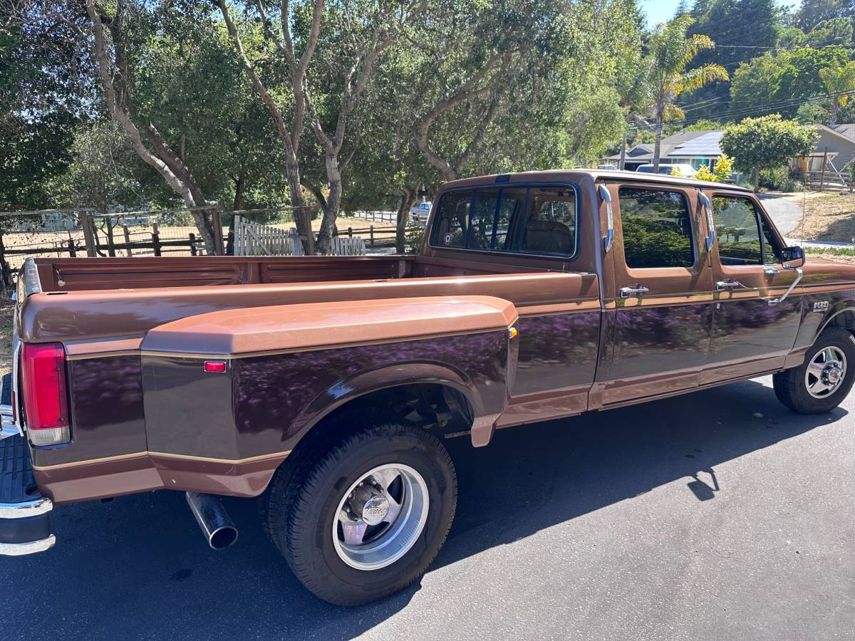 Ford-f350-super-duty-crew-cab-diesel-1990-brown-8
