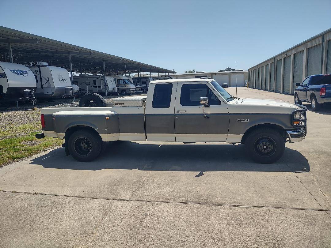 Ford-f350-xlt-super-cab-7.3l-diesel-1996-grey-1