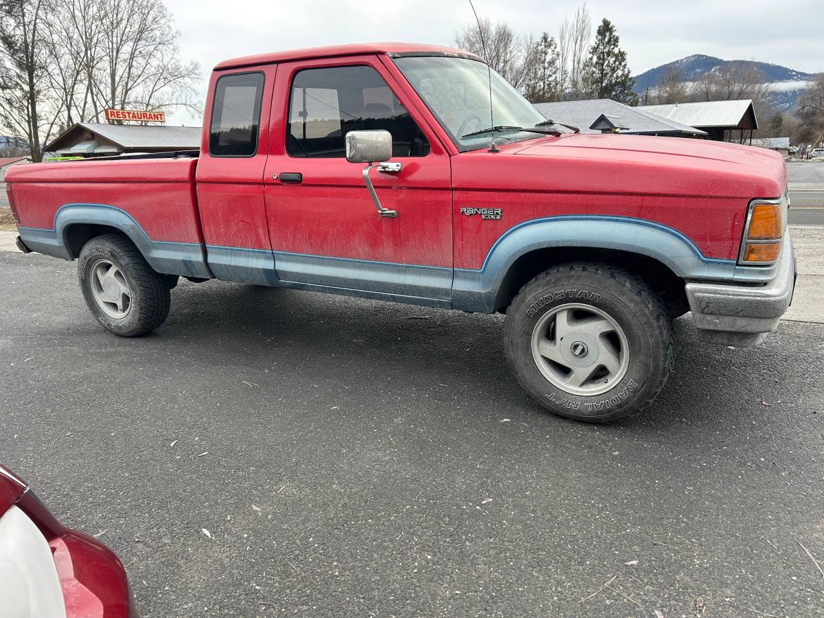 Ford-ranger-stx-4x4-1990-red-1