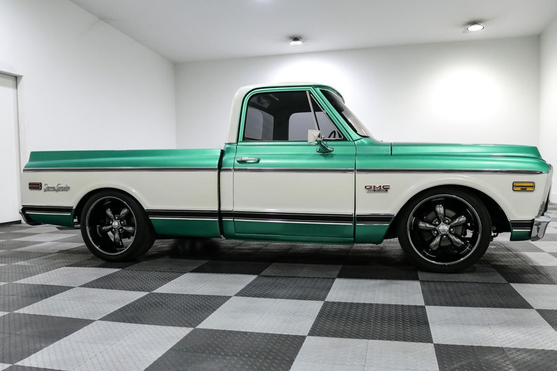 Gmc-Sierra-1972-Green-Black-18