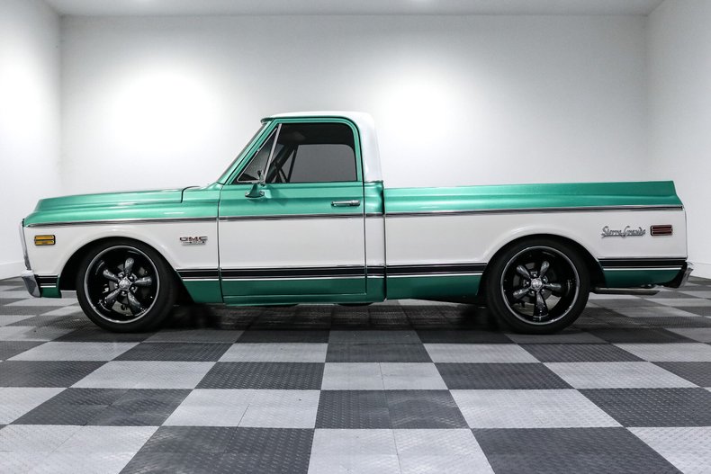 Gmc-Sierra-1972-Green-Black-27