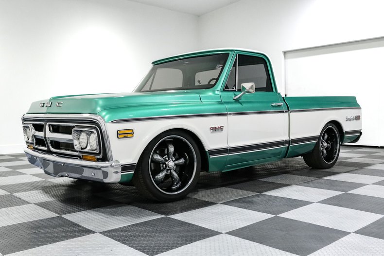 Gmc-Sierra-1972-Green-Black-29