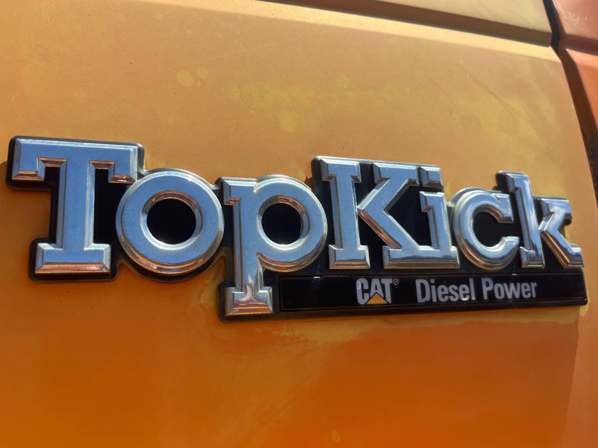 Gmc-c7h042-flatbed-topkick-6.6l-cat-engine-diese-1992-yellow-1