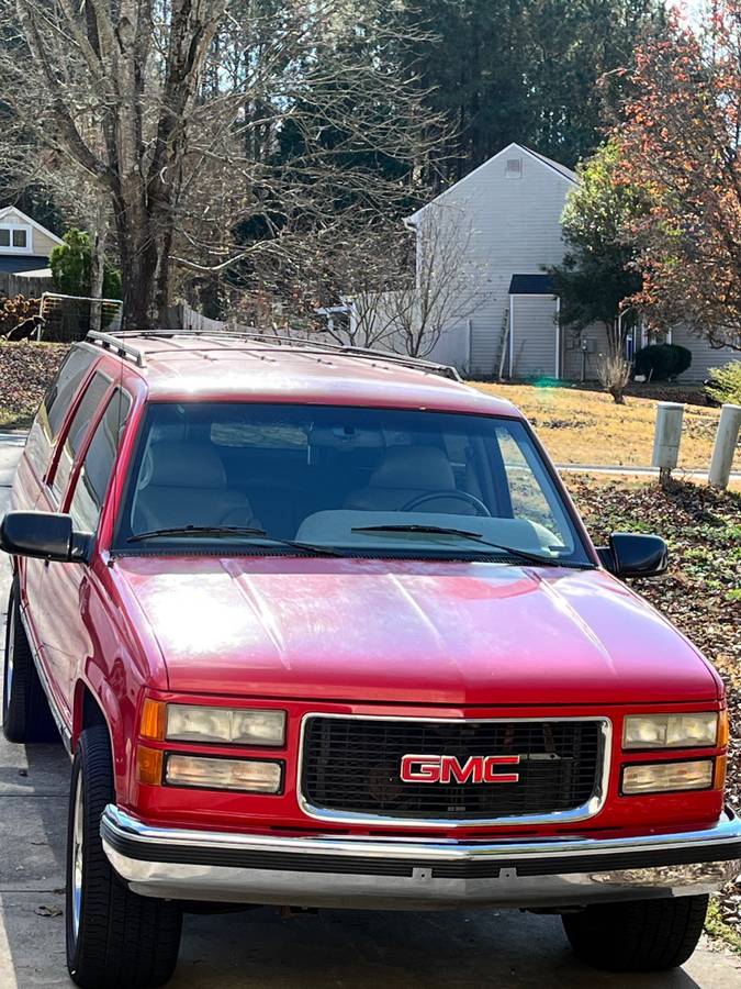 Gmc-suburban-2500-7.4l-slt-1995-red