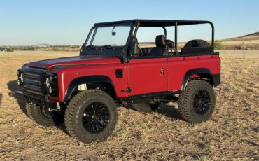 Land-rover-Defender-1989-Red-matte-Black