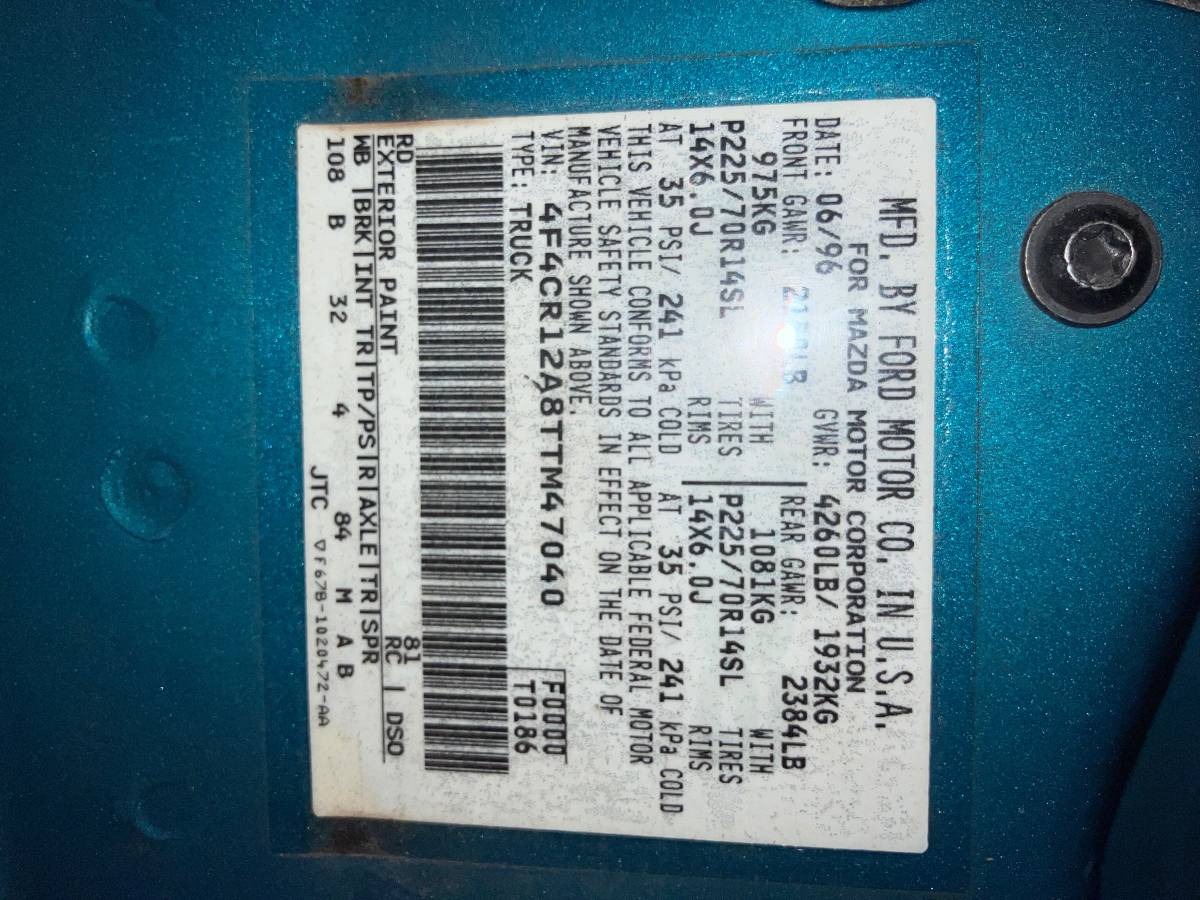 Mazda-b-series-1996-blue