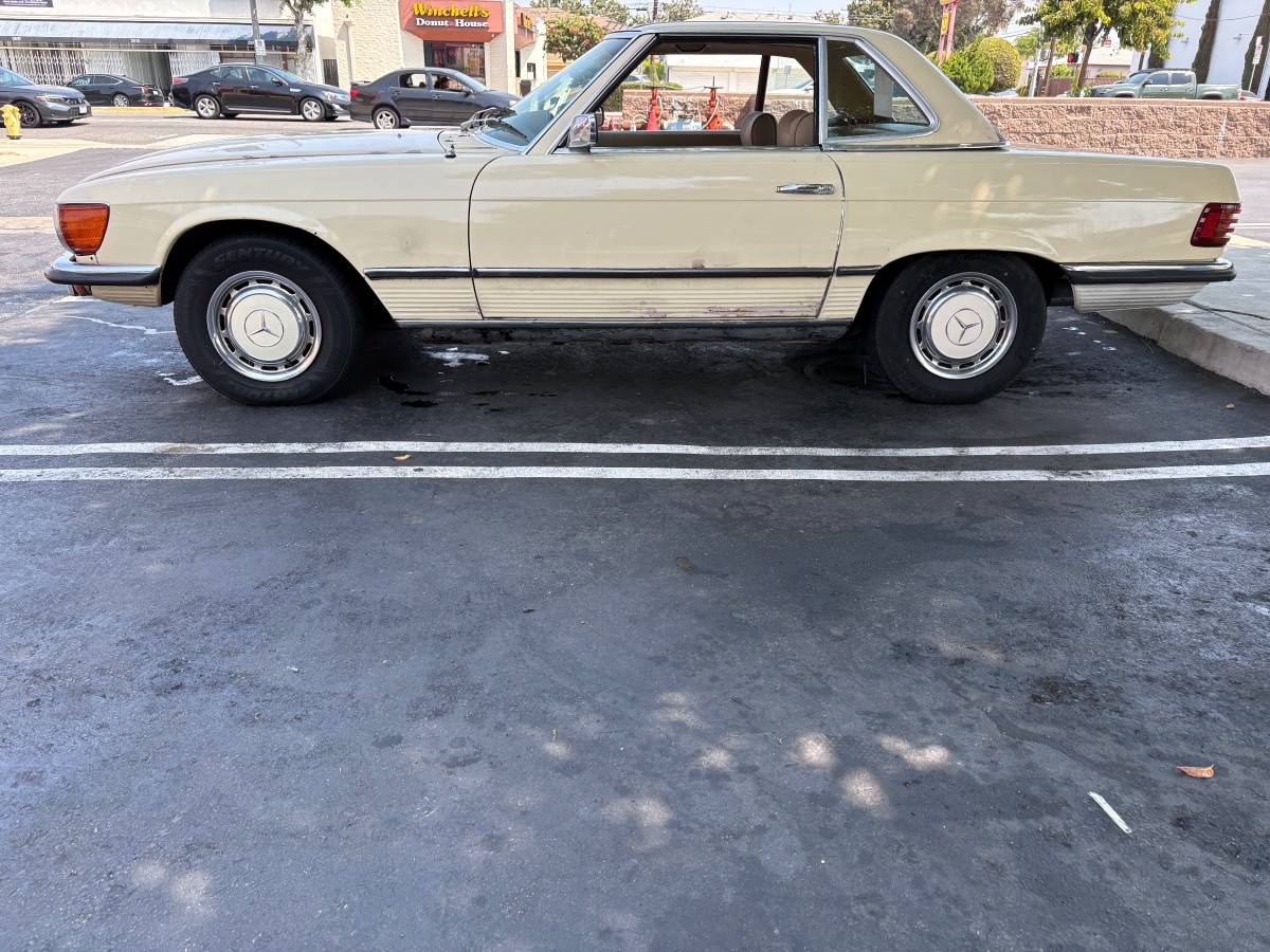 Mercedes-benz-450sl-1973-yellow-1