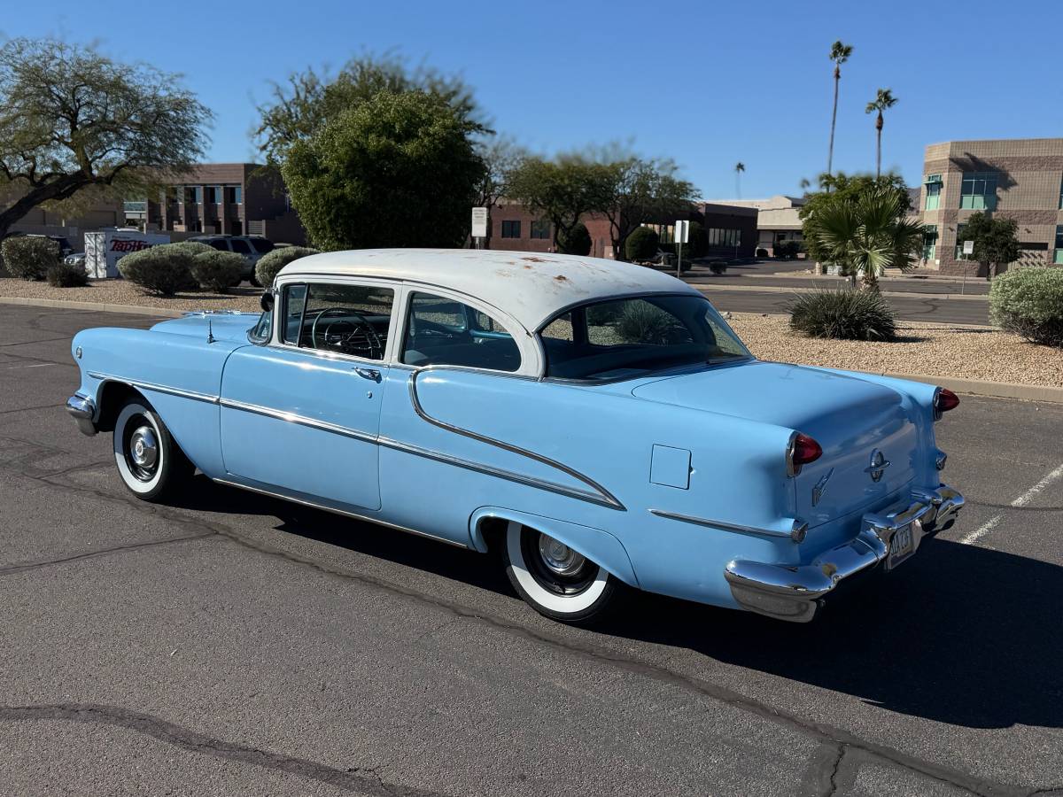 Oldsmobile-88-1955-blue