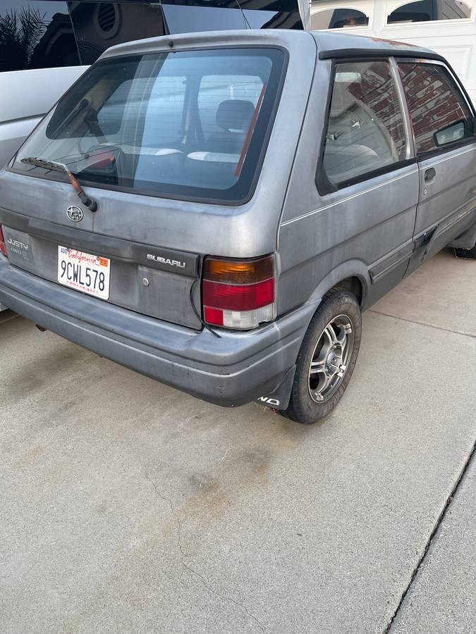 Subaru-justy-1990-grey-1