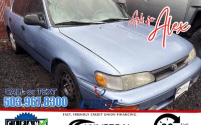 Toyota corolla dx 4dr sedan 1995