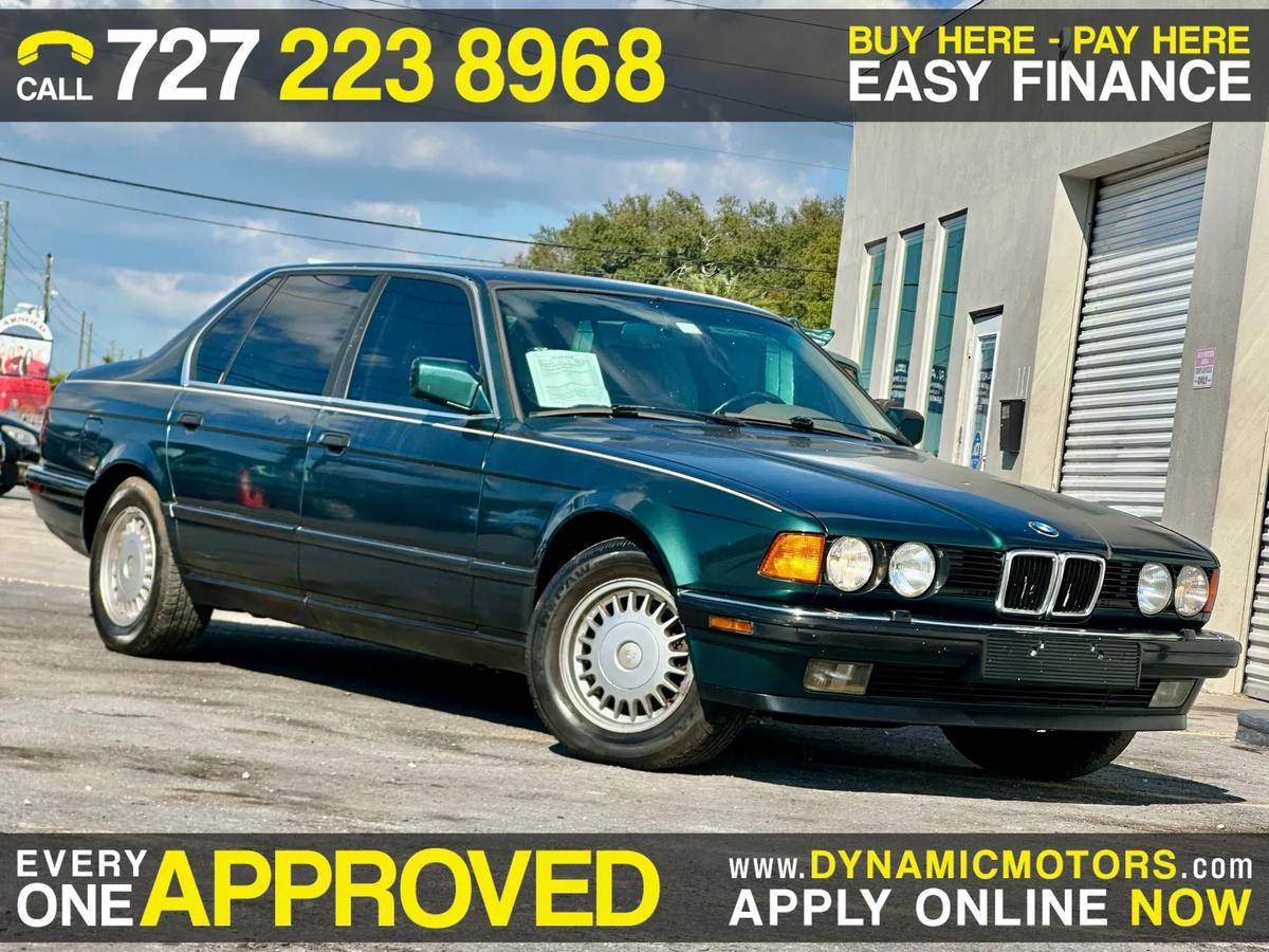 Bmw-735il-1991-green