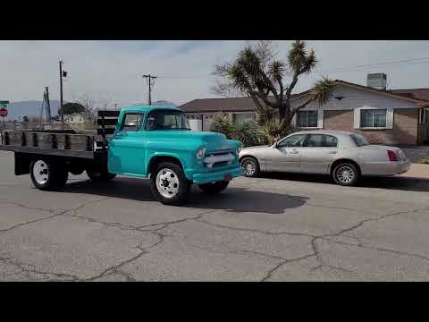Chevrolet-Flatbed-1956-Light-blue-Brown