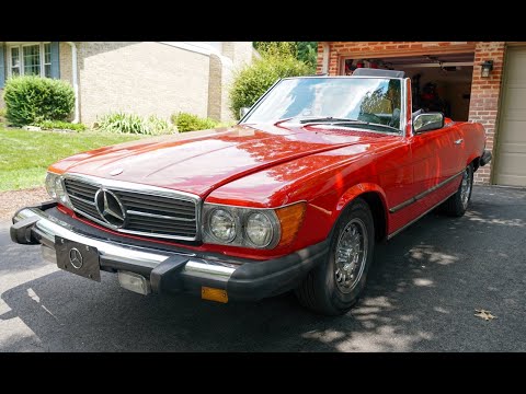Mercedes-benz-450sl-1977-Red-Black