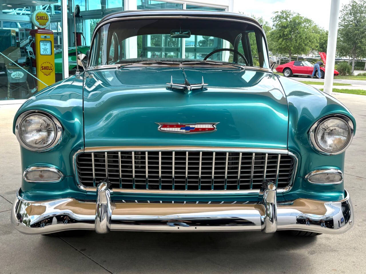 Chevrolet-210-1955-Turquoise-amp-Black-Black