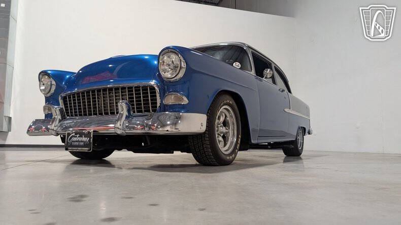Chevrolet-Bel-air-1955-Blue-And-Gray-Gray-Leather