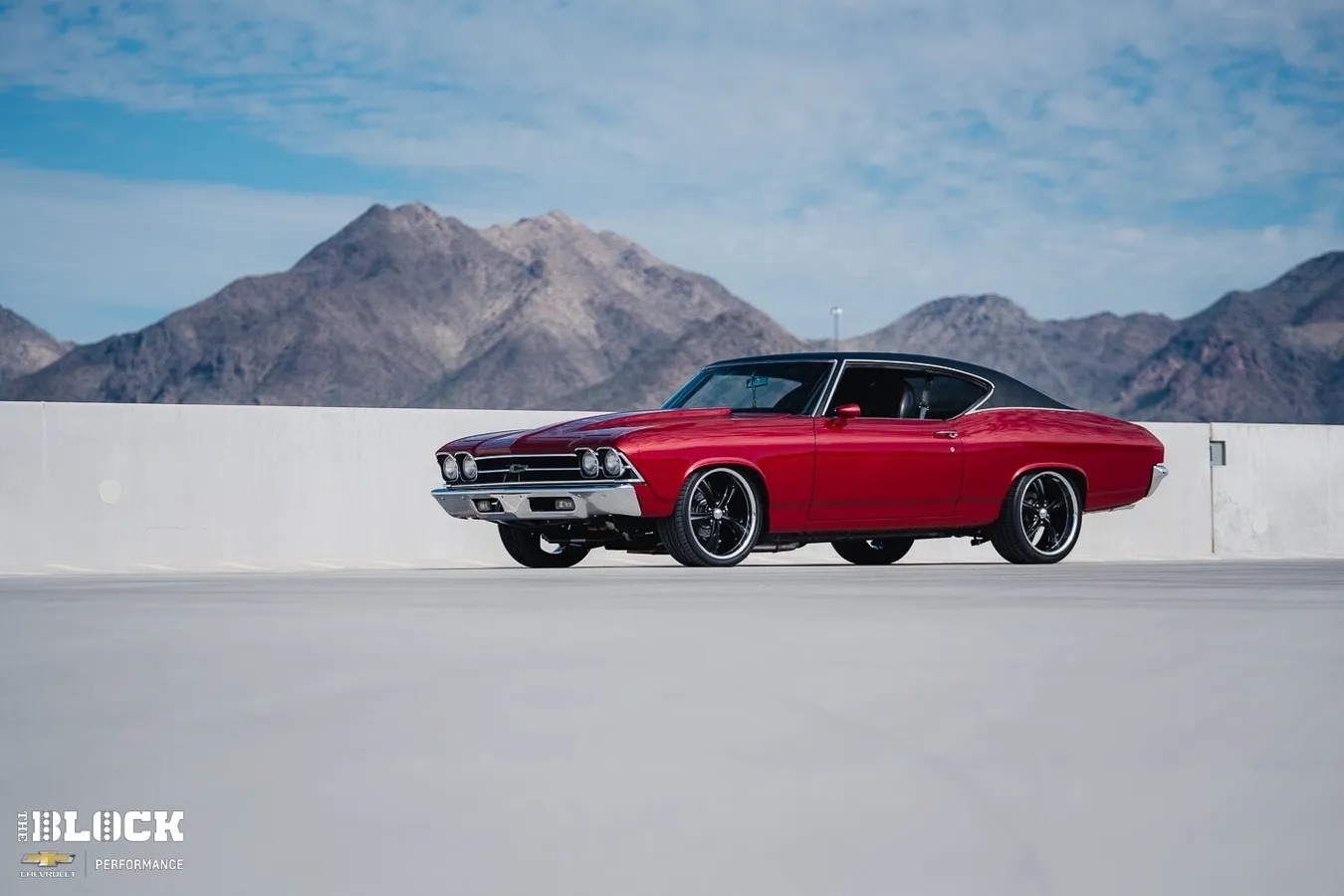 Chevrolet-Chevelle-1969-2009-Corvette-Crystal-Red-Metallic-Black