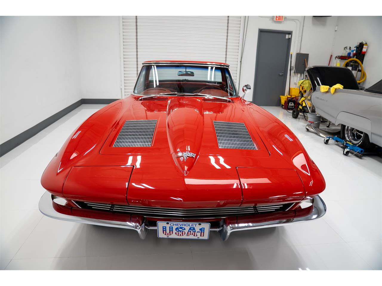 Chevrolet-Corvette-1963-Red-Red