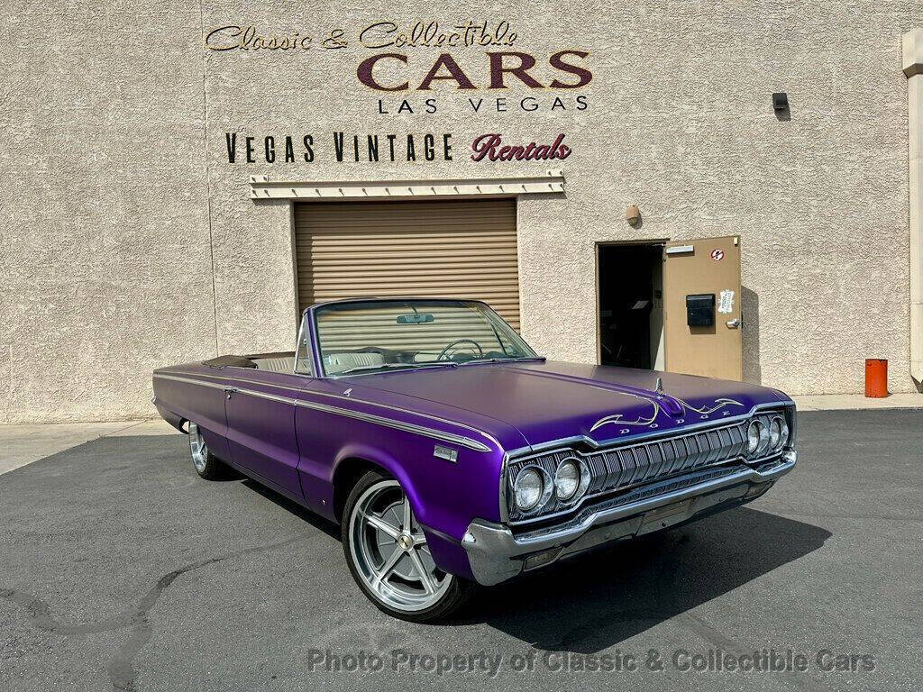 Dodge-Custom-880-1965-Purple-Tan