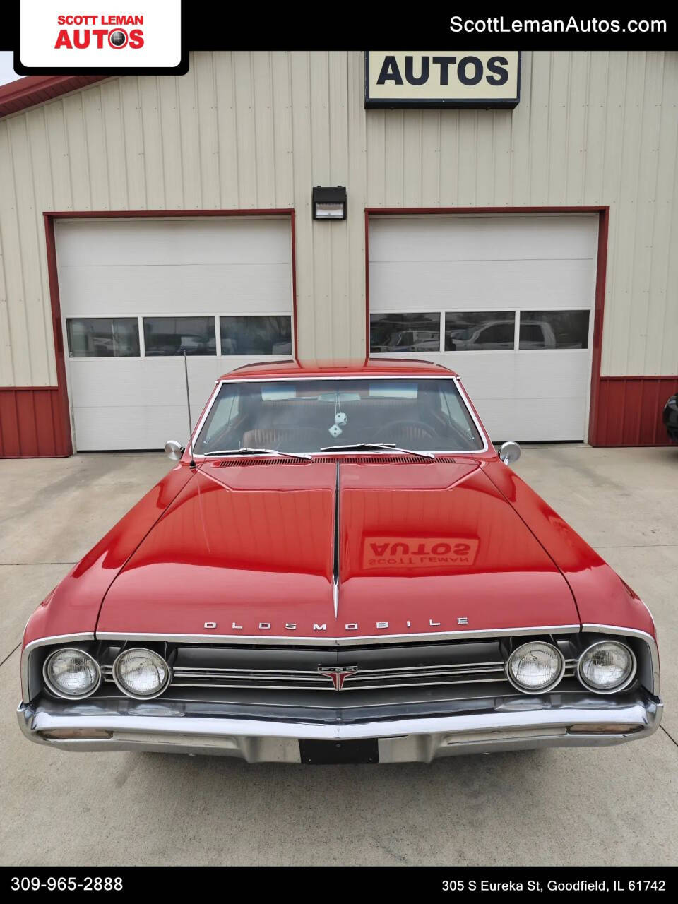Oldsmobile-Cutlass-1964-Red-Red
