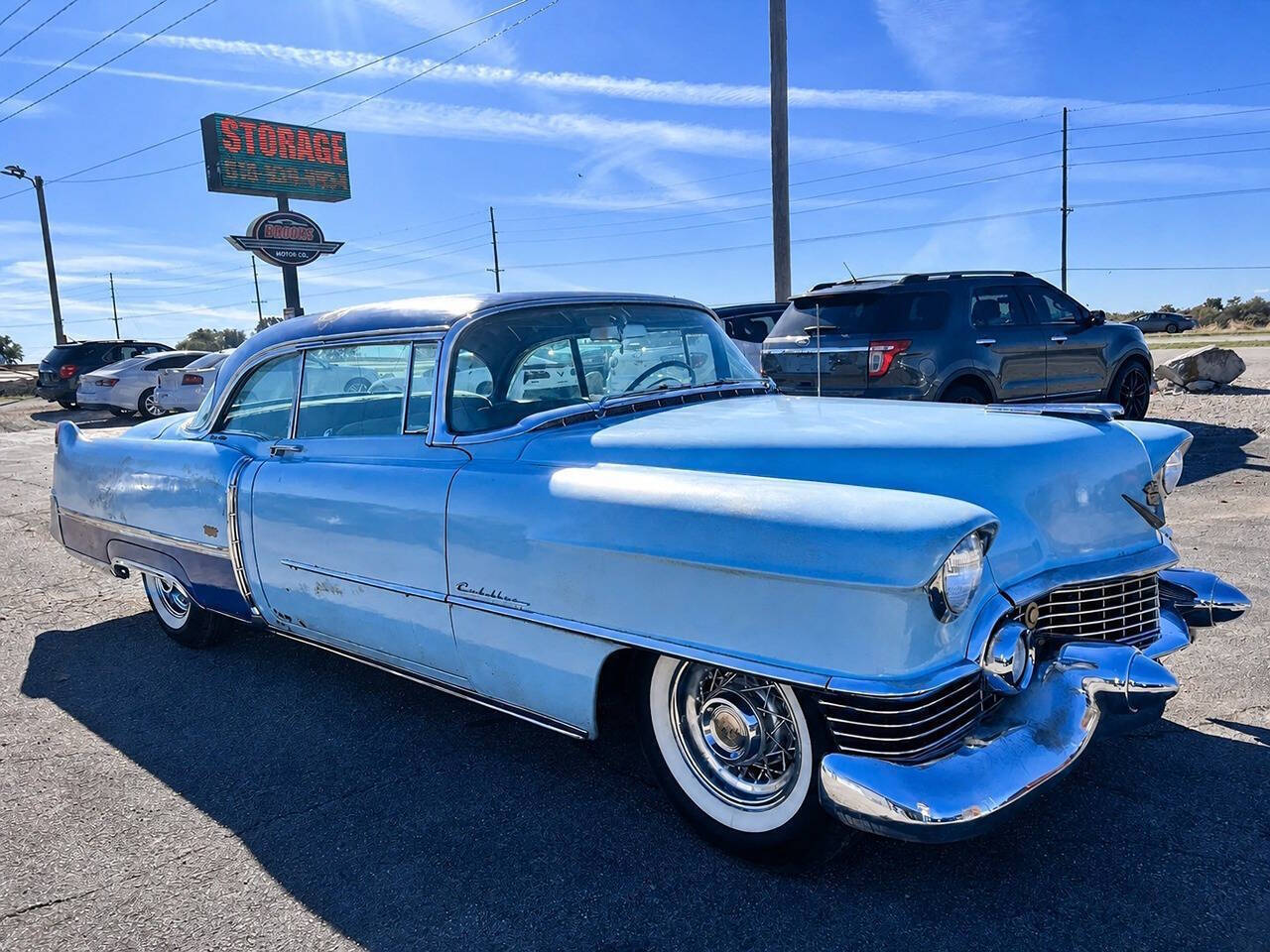 Cadillac-Series-62-coupe-de-ville-1954-Blue-Blue