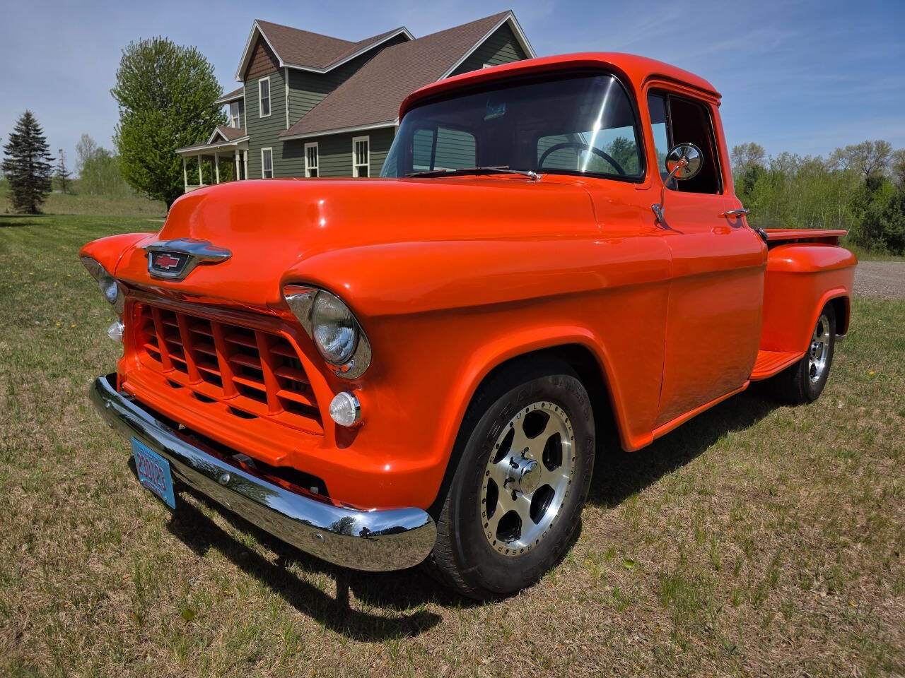 Chevrolet-3600-1955-Orange-Black