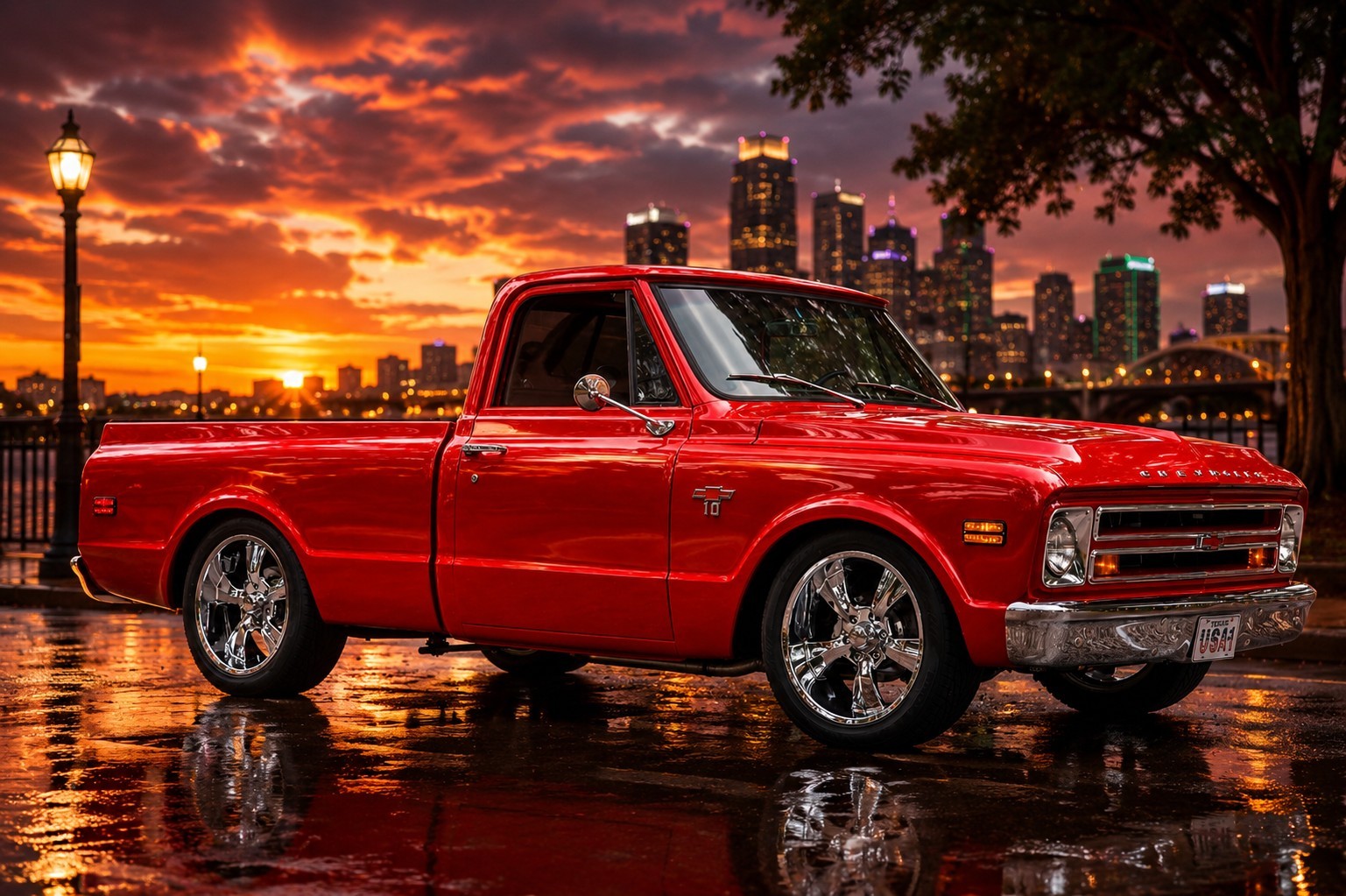 Chevrolet-C-10-1968-Standard-Cab-Pickup-Red