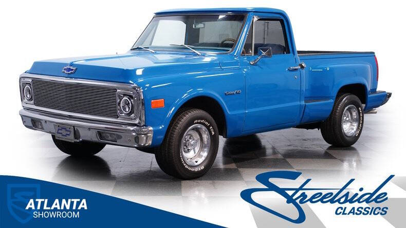 Chevrolet-C10-1971-Blue-Blue