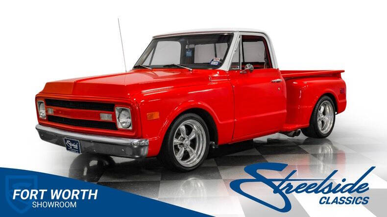 Chevrolet-C10-1971-Red-Black