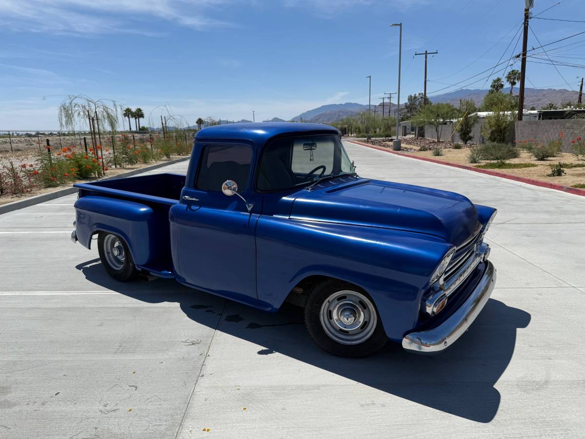 Chevrolet-C10-stepside-1959-blue