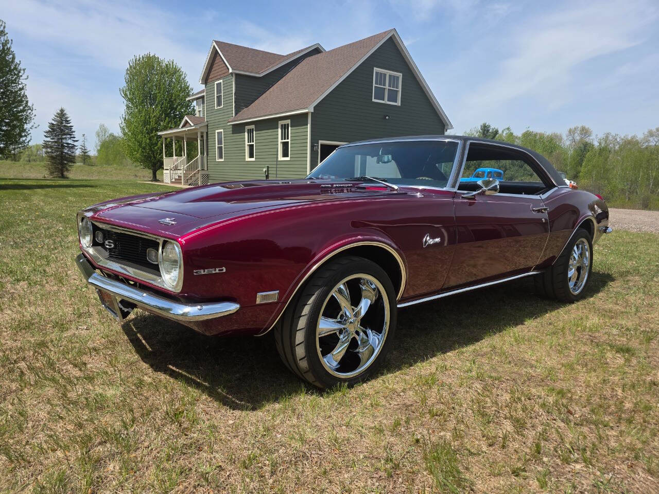 Chevrolet-Camaro-1968-Burgundy-Black