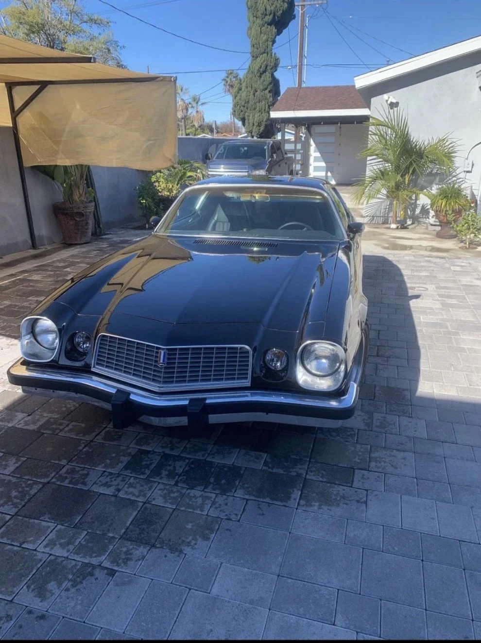 Chevrolet-Camaro-coupe-1974-Black-Black