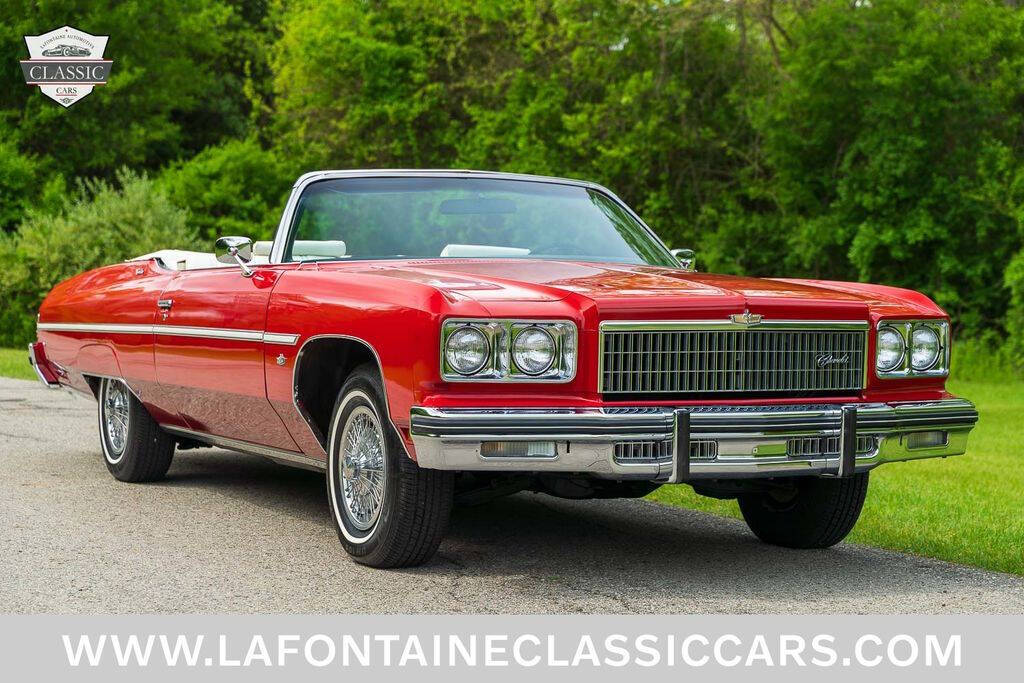 Chevrolet-Caprice-1975-Red-White