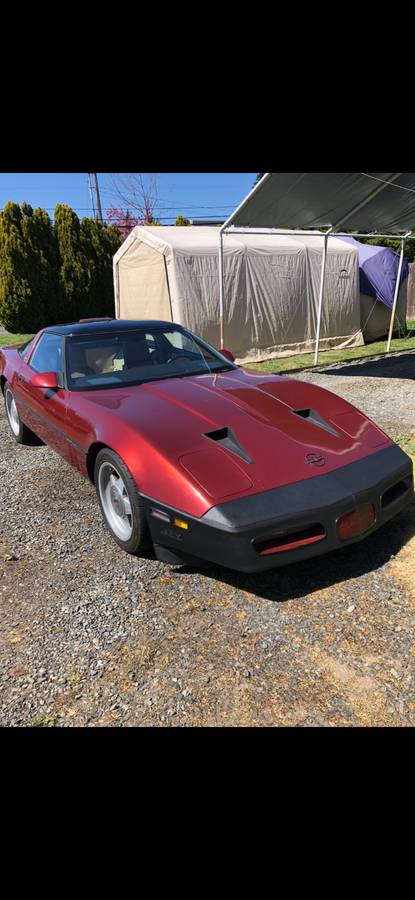Chevrolet-Coevette-1987-red