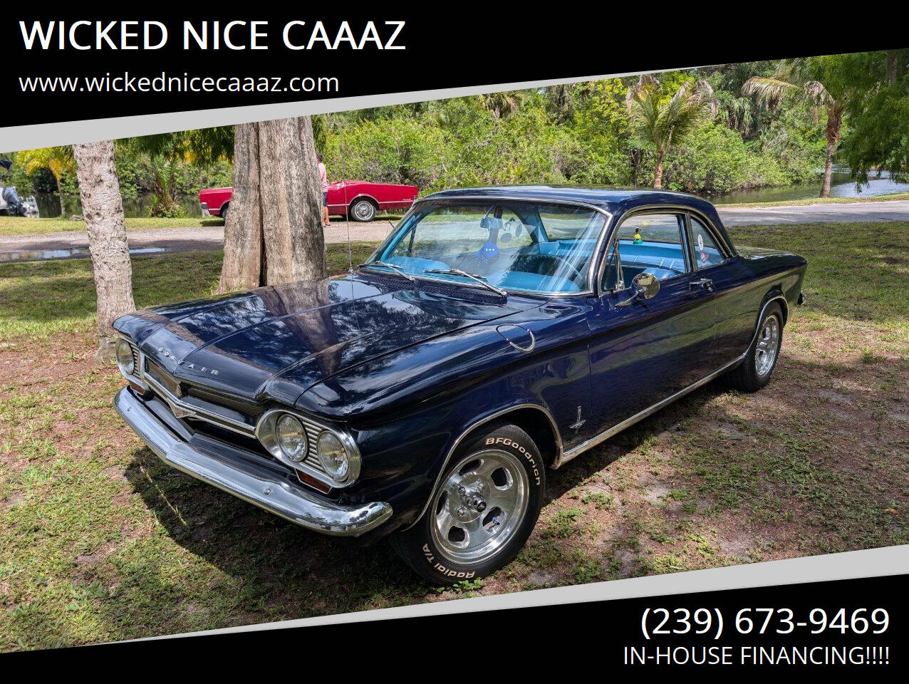 Chevrolet-Corvair-1964-Blue-Blue