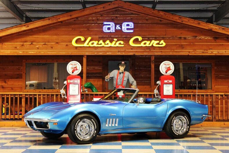 Chevrolet-Corvette-1969-Blue-Black-Blue