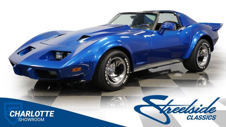 Chevrolet-Corvette-1977-Blue-Blue