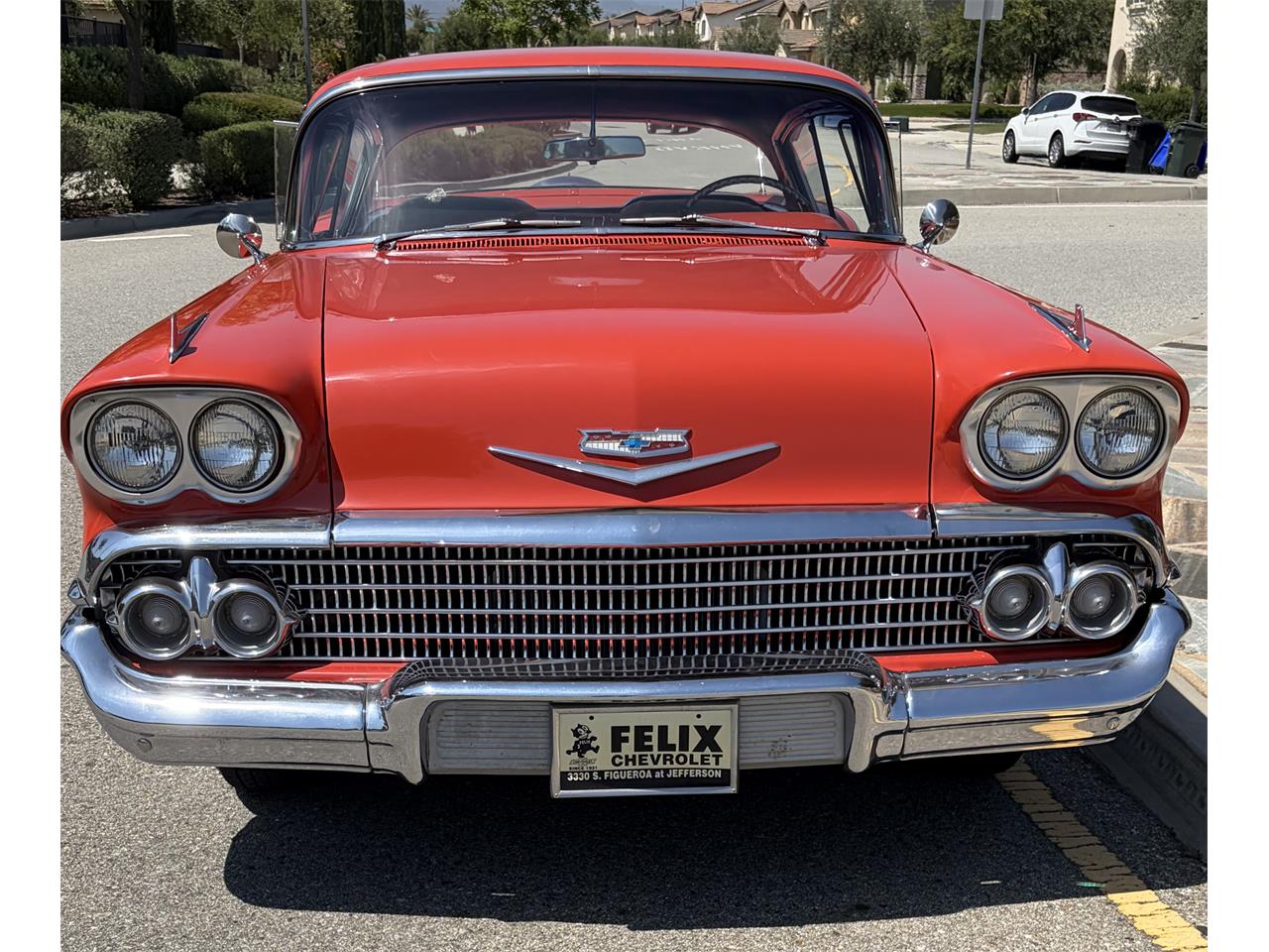 Chevrolet-Impala-1958-Red-Red